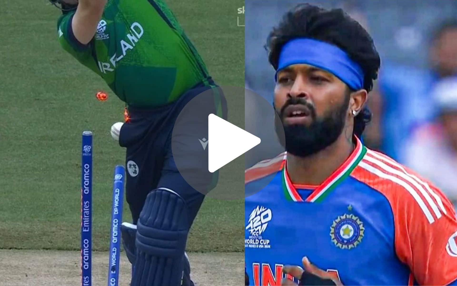 [Watch] Middle Stump Gets Rocked As Hardik Pandya Unleashes Bowling Carnage Vs IRE